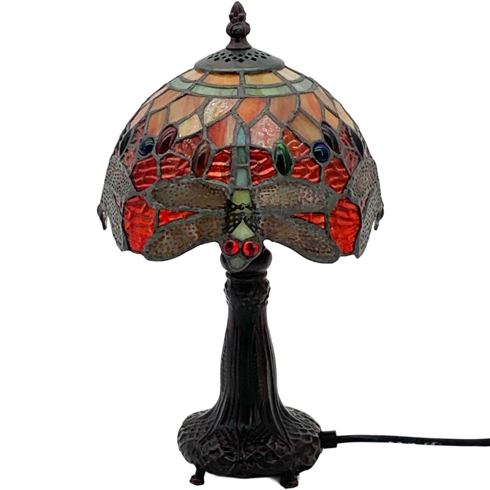 Acacia Home Tiffany Dragonfly Table Lamp 20.3cm Image 1