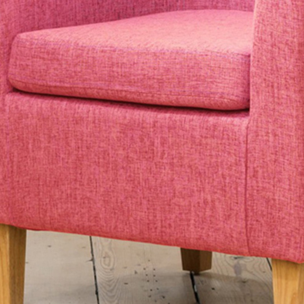 Artemis Home Alderwood Pink Hessian Tub Chair Image 2