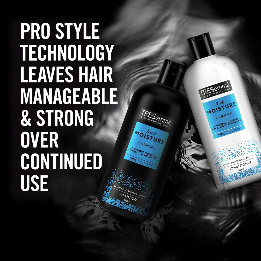 Tresemme Vitamin E All-Day Hydration Rich Moisture Shampoo 680 ml 6 Pack Image 6
