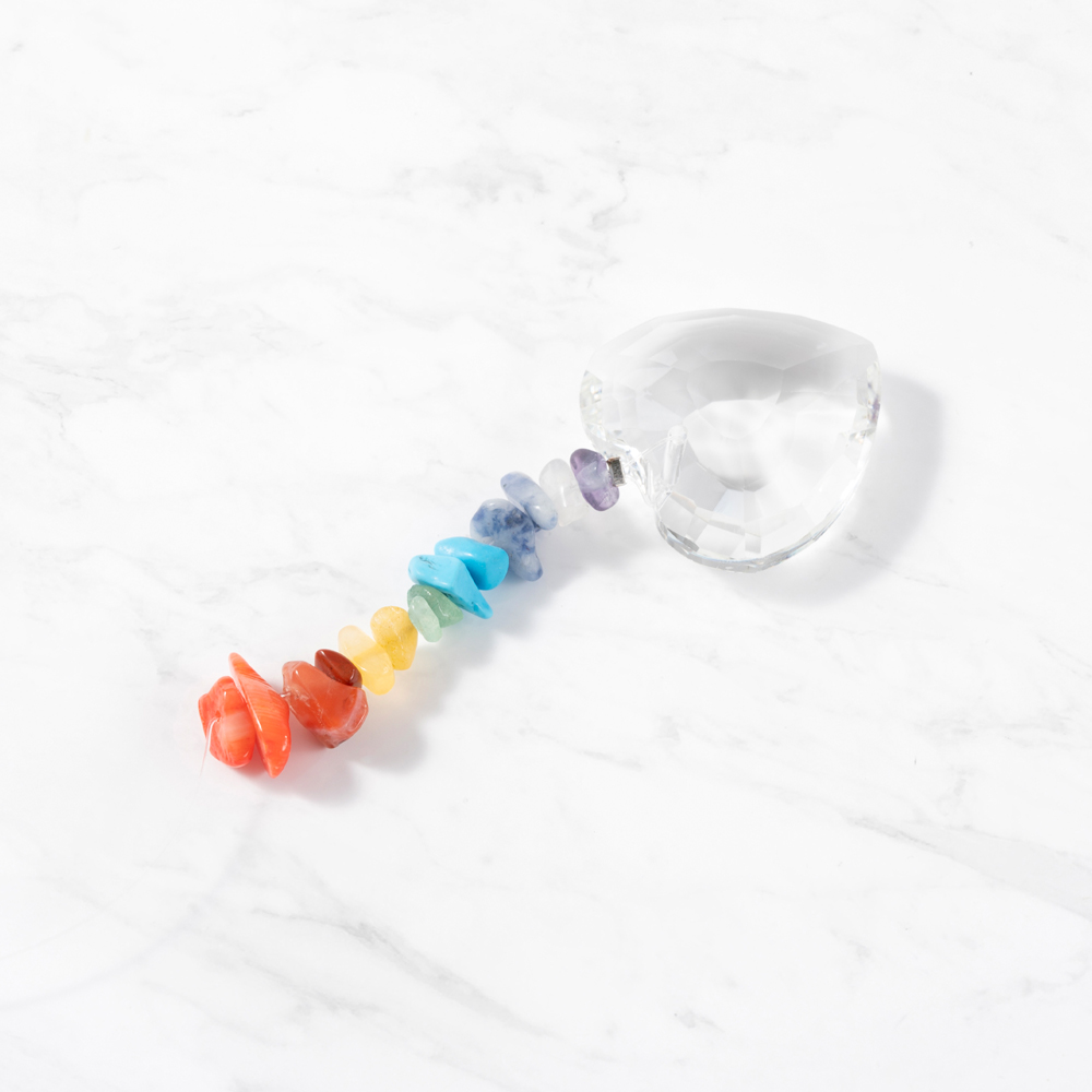 Myga Heart Shape Chakra Sun Catcher Image 2
