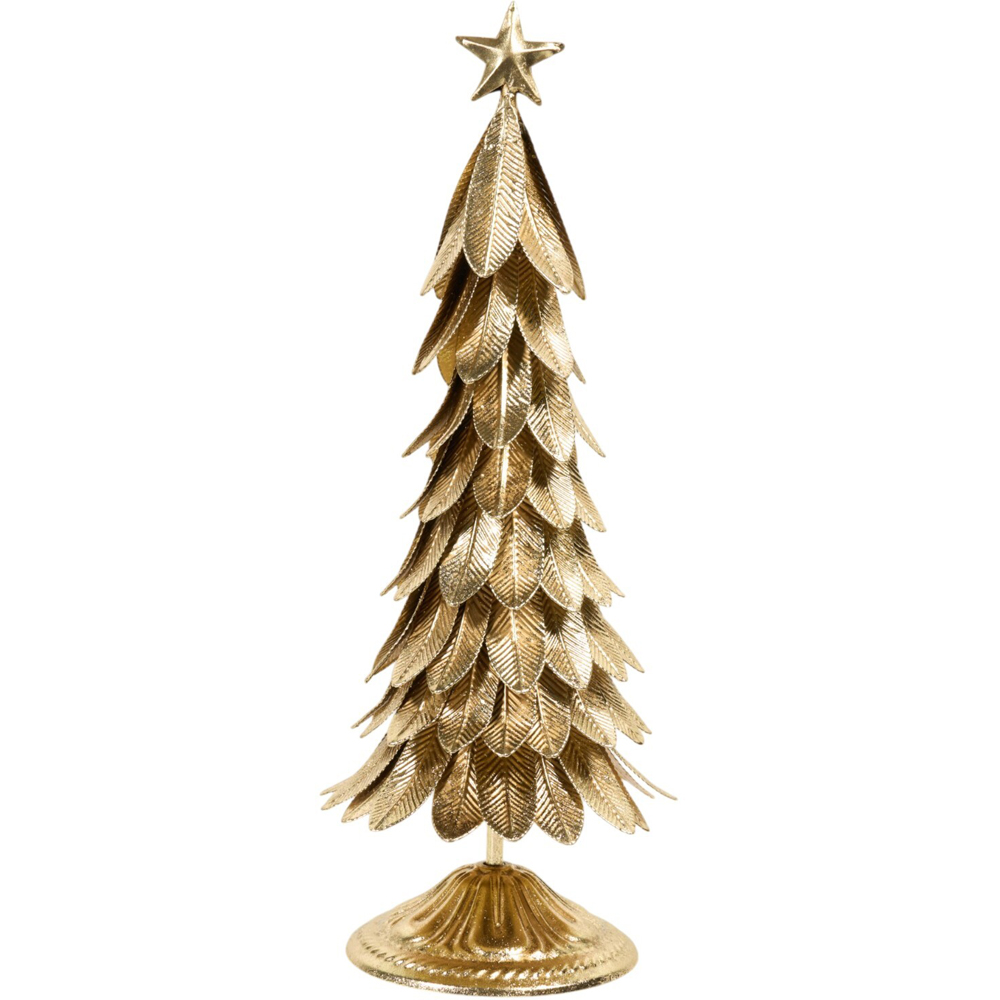 Holiday Tree Decoration Golden Image 1