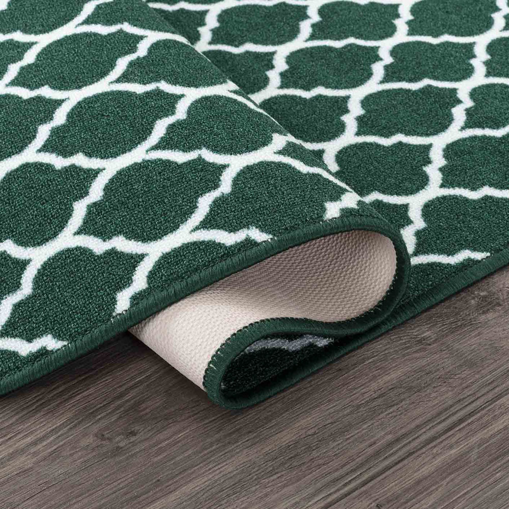 Desire Rugs Havana Emerald Trellis Anti Slip Door Mat 300 x 80cm Image 3