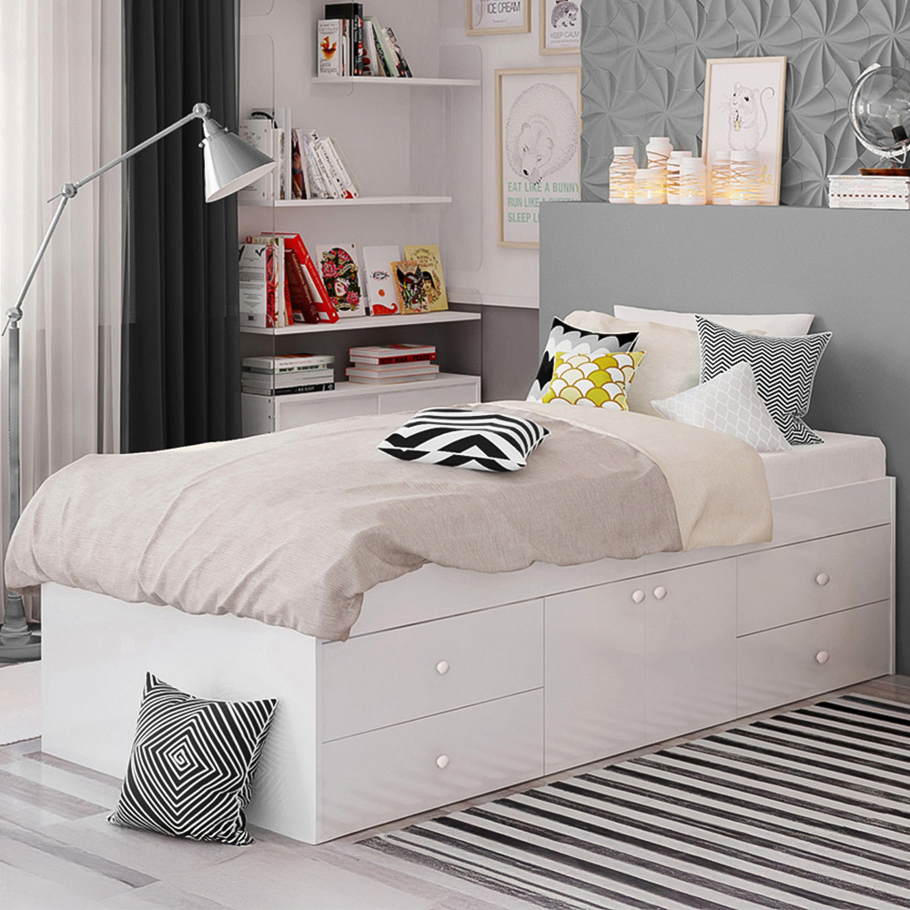 Kudl Single White Captains Cabin Bed Image 1