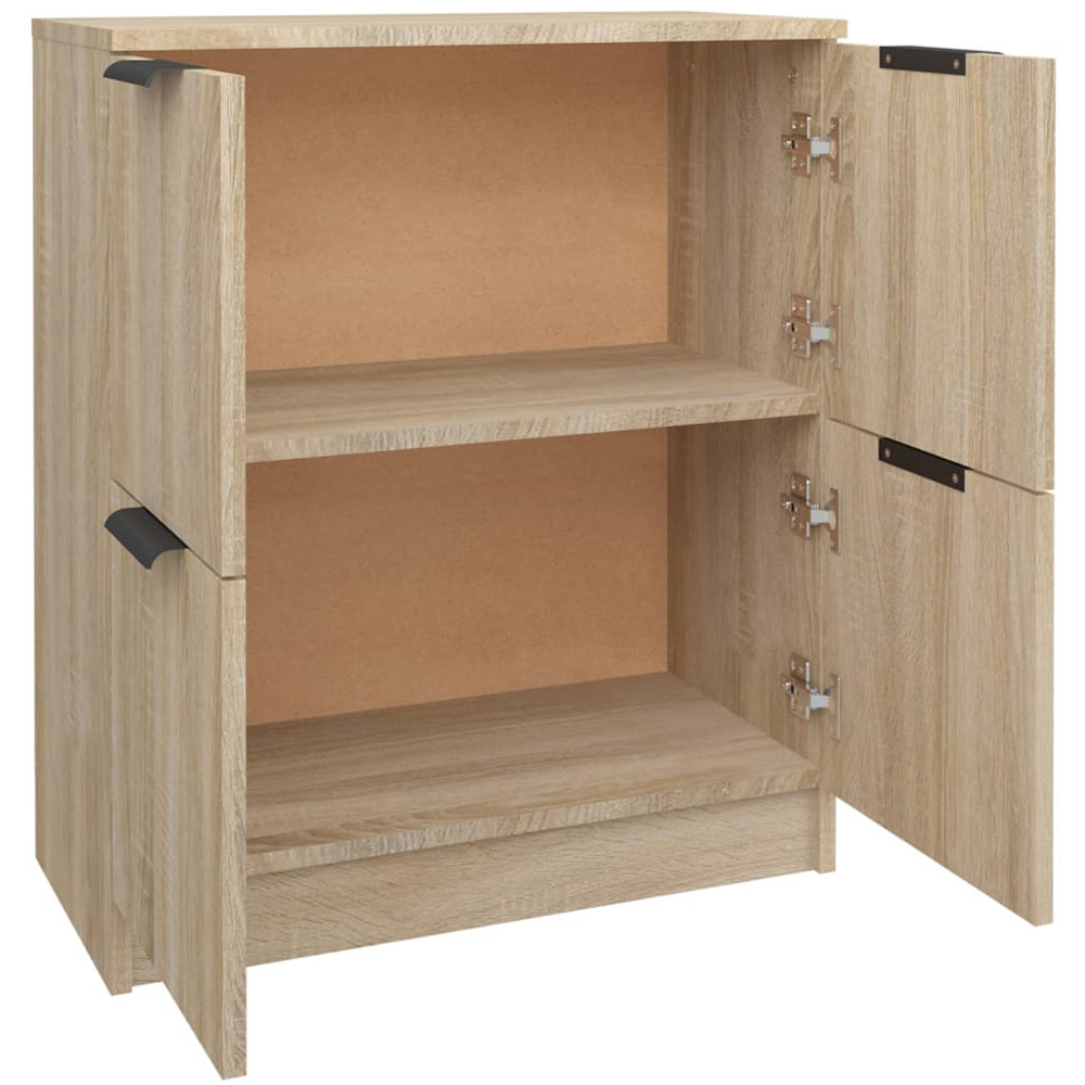 vidaXL 4 Door Sonoma Oak Sideboard Image 4
