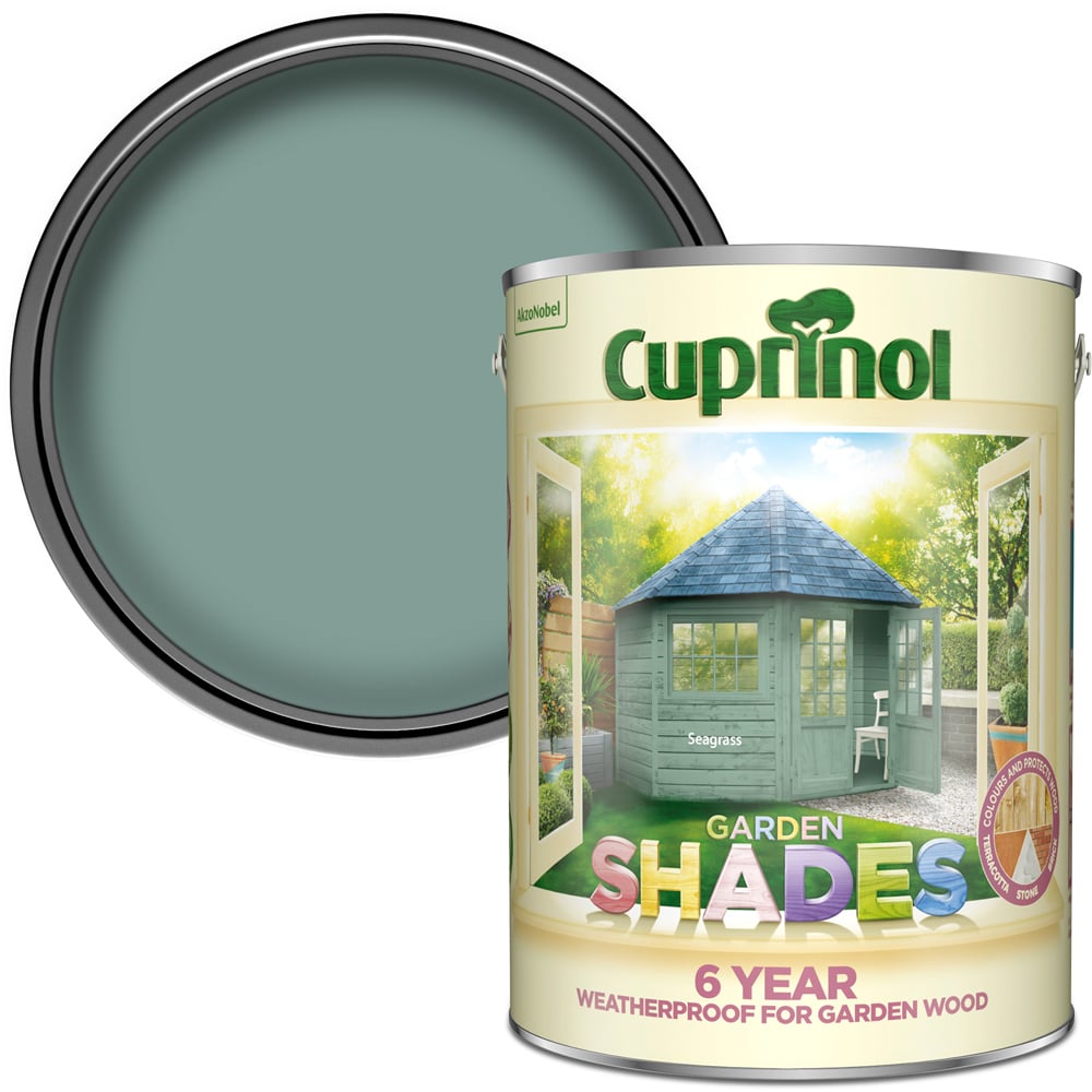 Cuprinol Garden Shades Seagrass Matt Exterior Wood Paint 5L Image 1