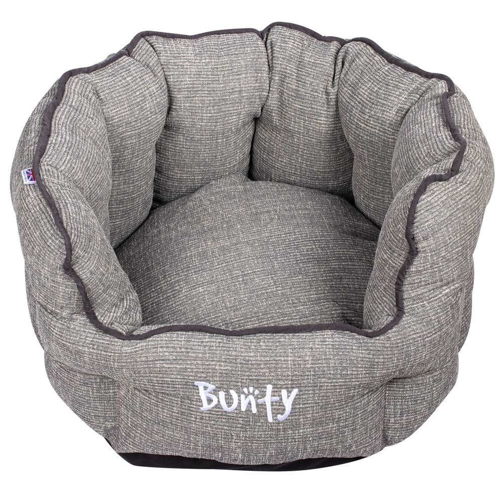 Bunty Regal Extra Large Fossil Grey Oval Pet Bed Image 3