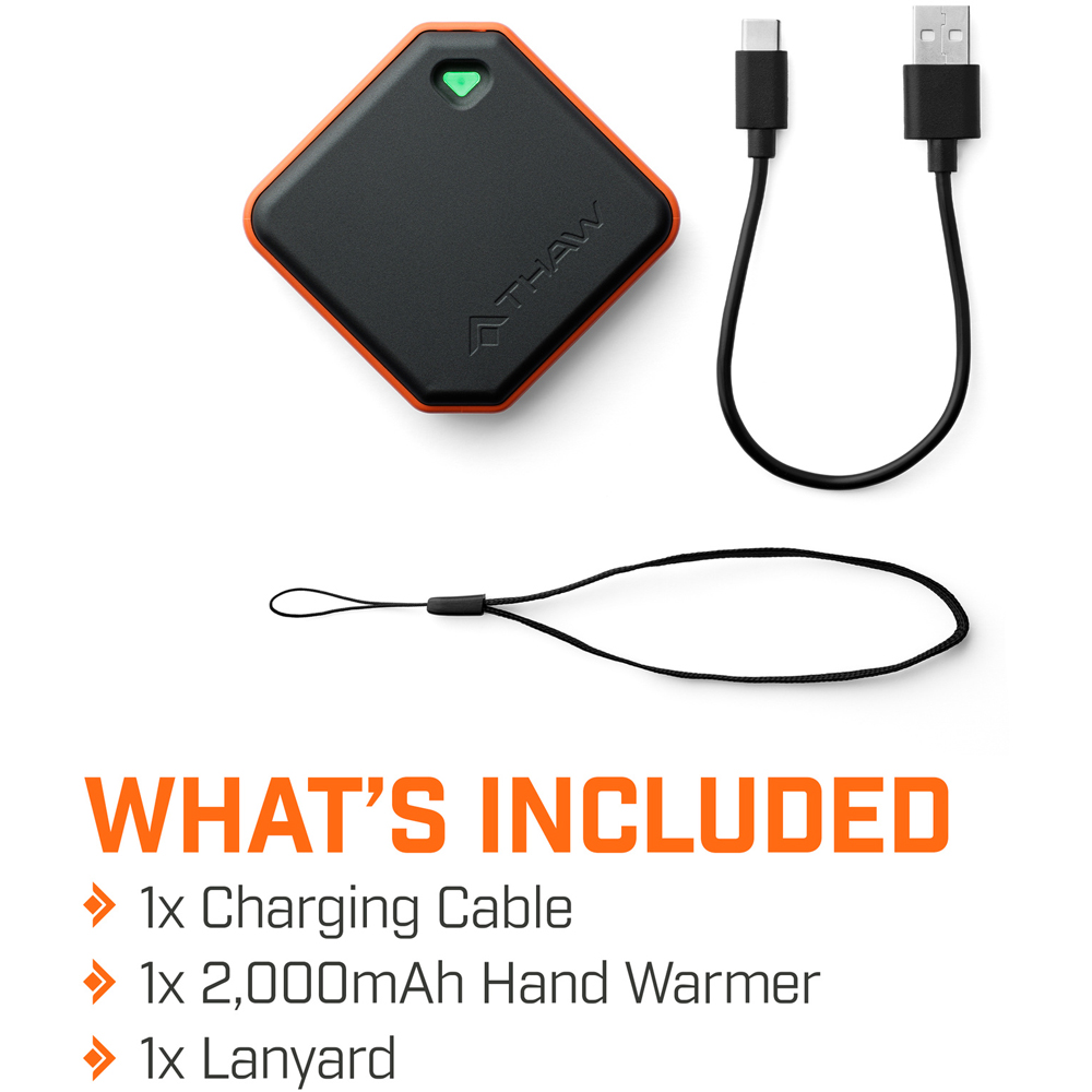 Thaw 2K Rechargeable Dual Purpose Compact Hand Warmer with Built-In LED Light 2 Pack Image 7