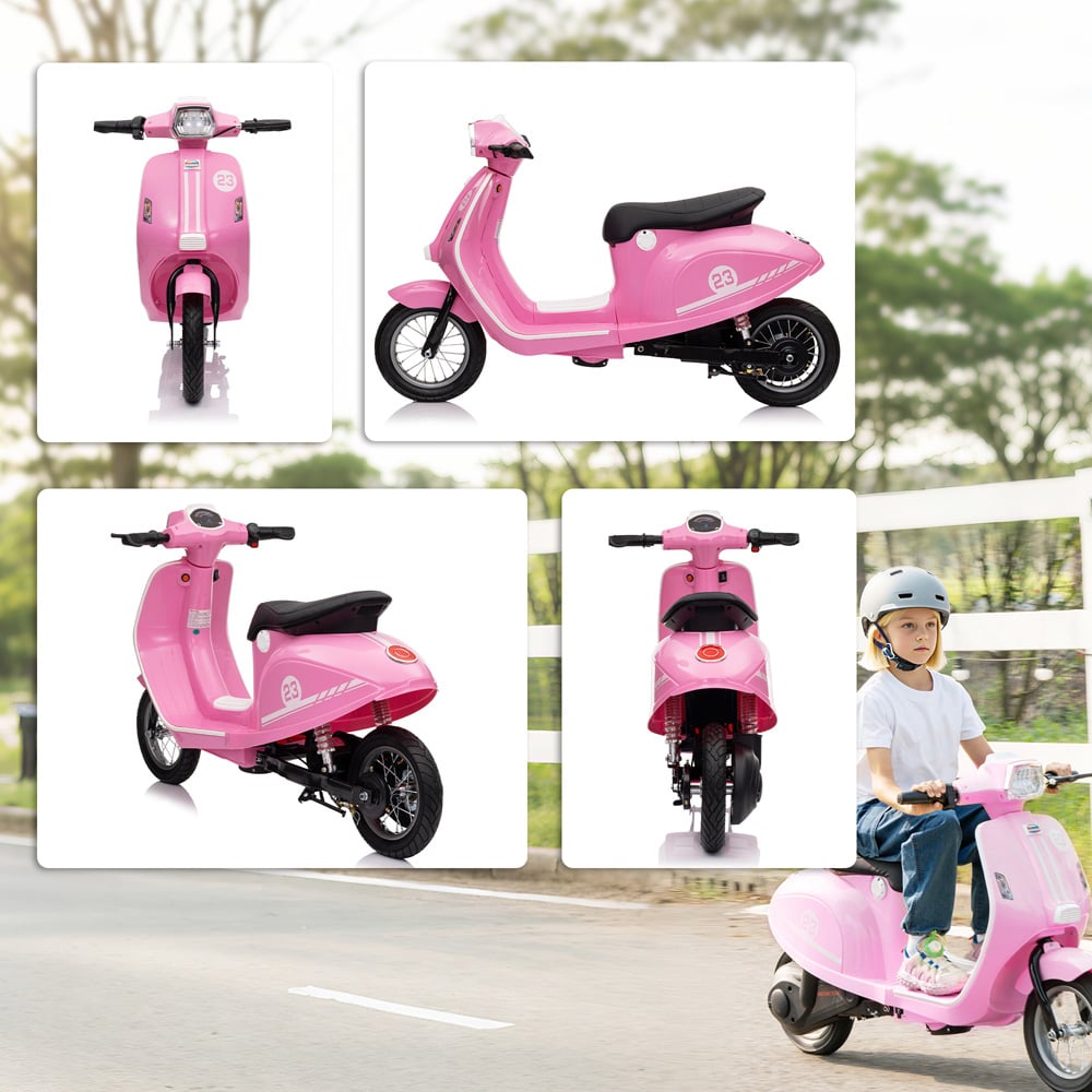 Tommy Toys Pink Battery Powered Ride On Motorcycle with Manual Throttle 24V Image 4