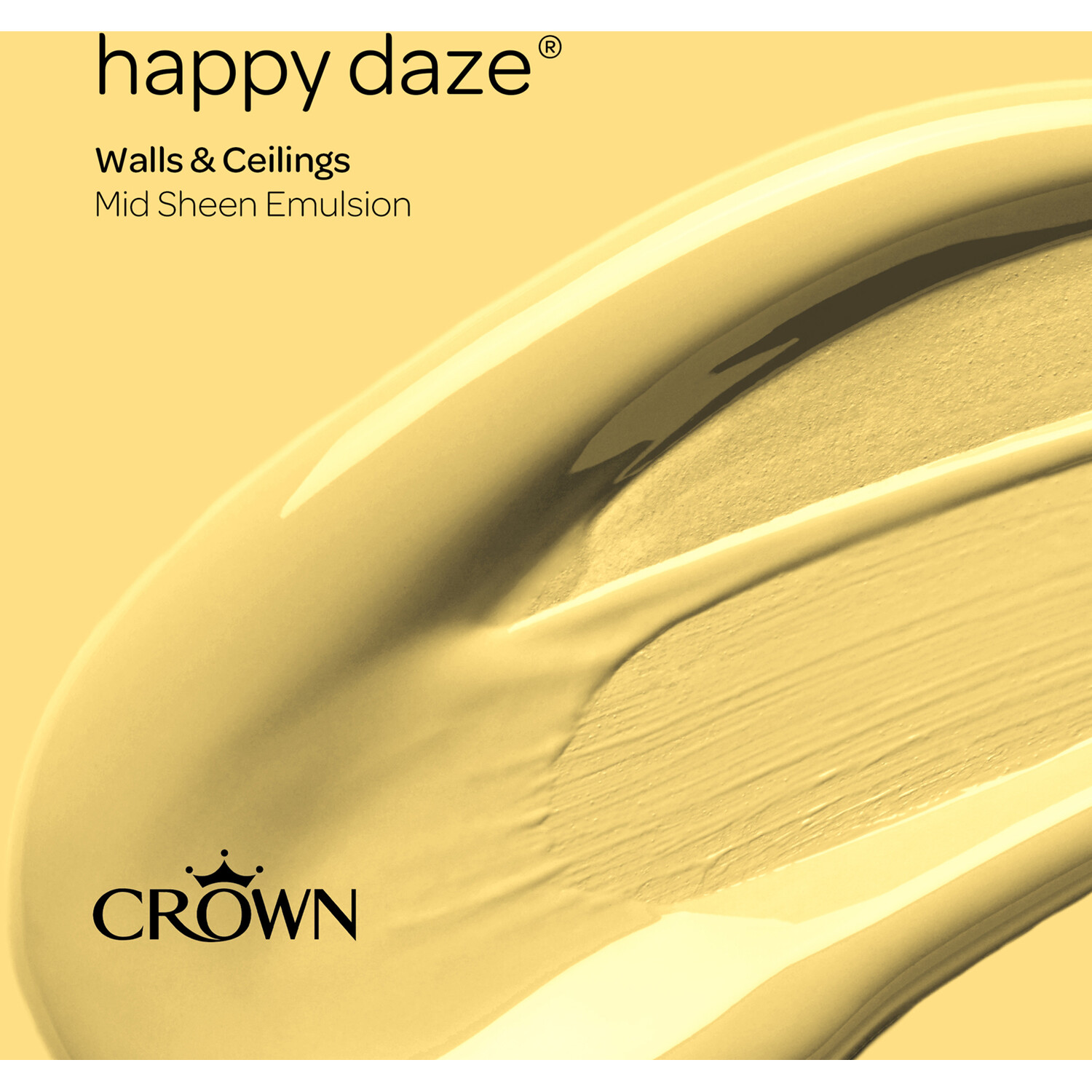 Crown Walls & Ceilings Happy Daze Mid Sheen Emulsion Paint 2.5L Image 4