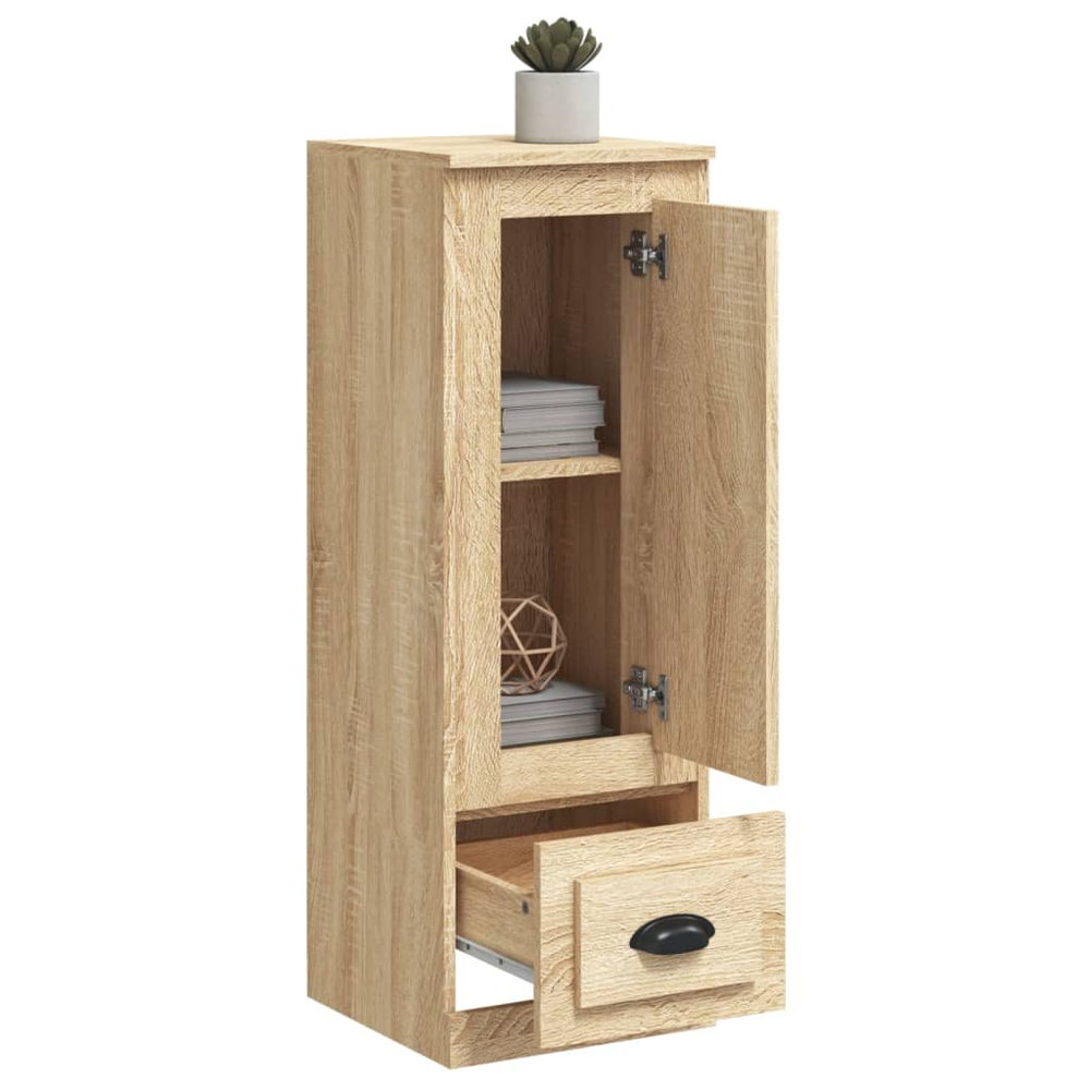 vidaXL Single Door Single Drawer Sonoma Oak Highboard Image 3