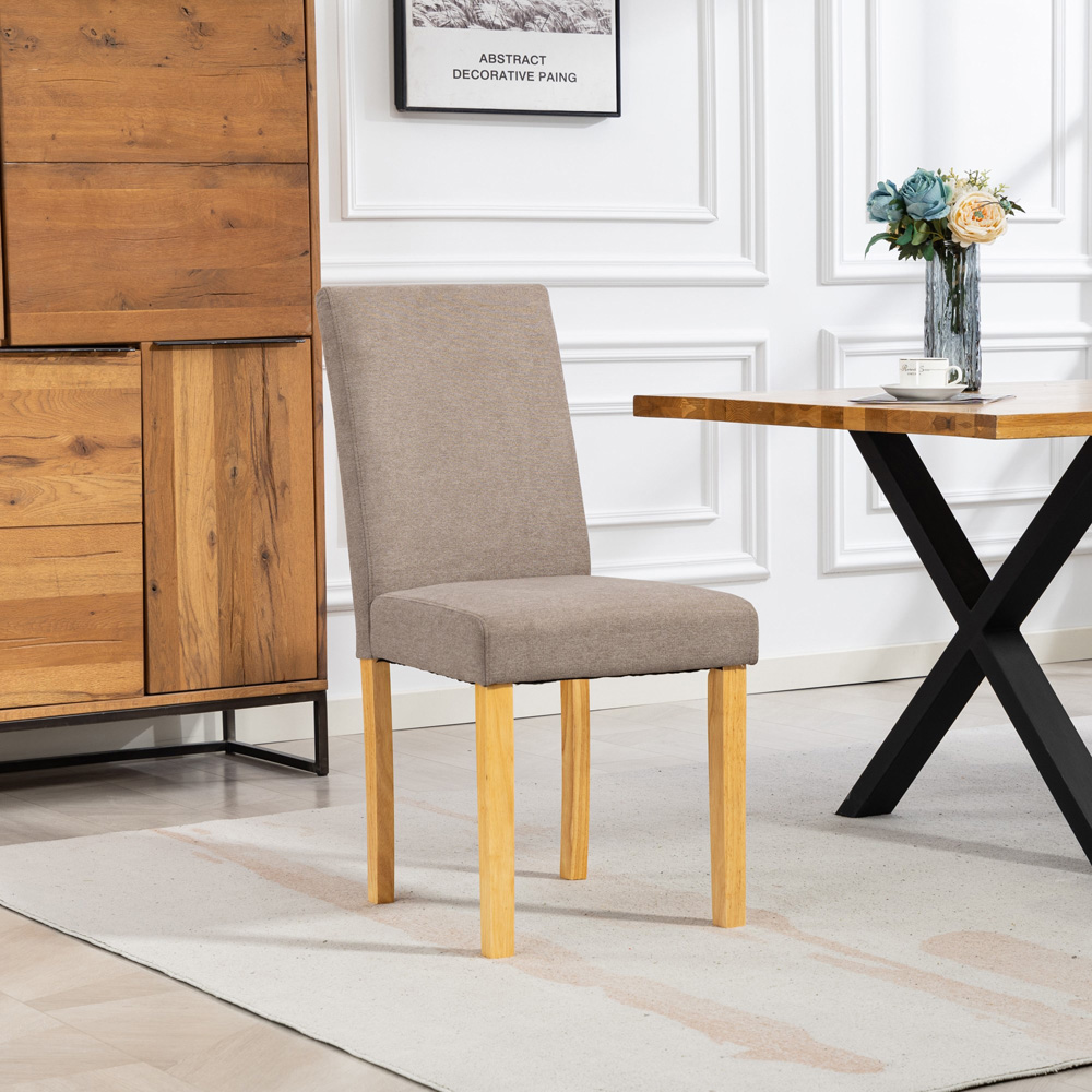Artemis Home Almont Set of 2 Brown High Back Dining Chairs Image 4