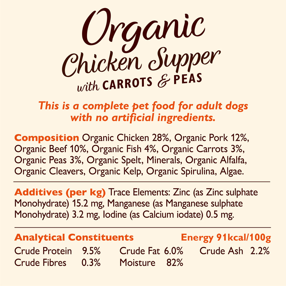 Lily's Kitchen Organic Chicken Supper Wet Dog Food 150g Wilko