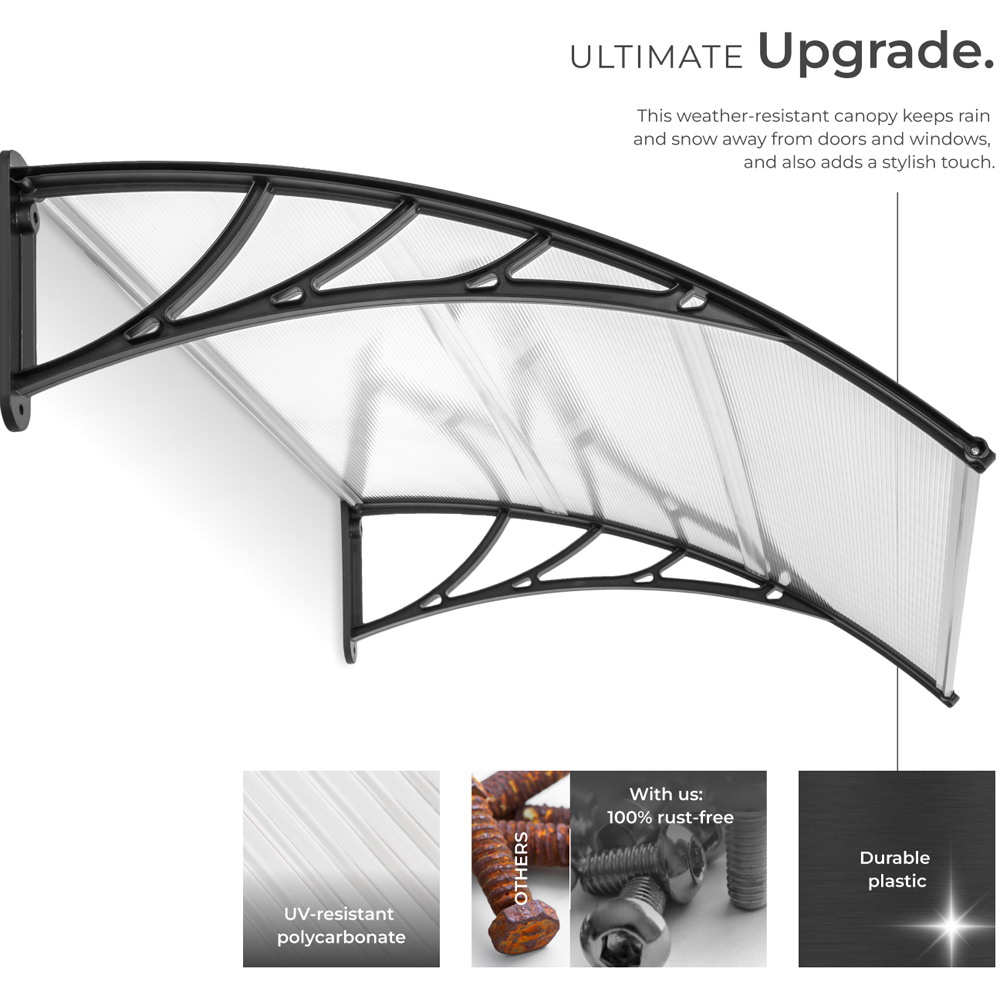 tectake Transparent Canopy 1.5 x 0.9m Image 8