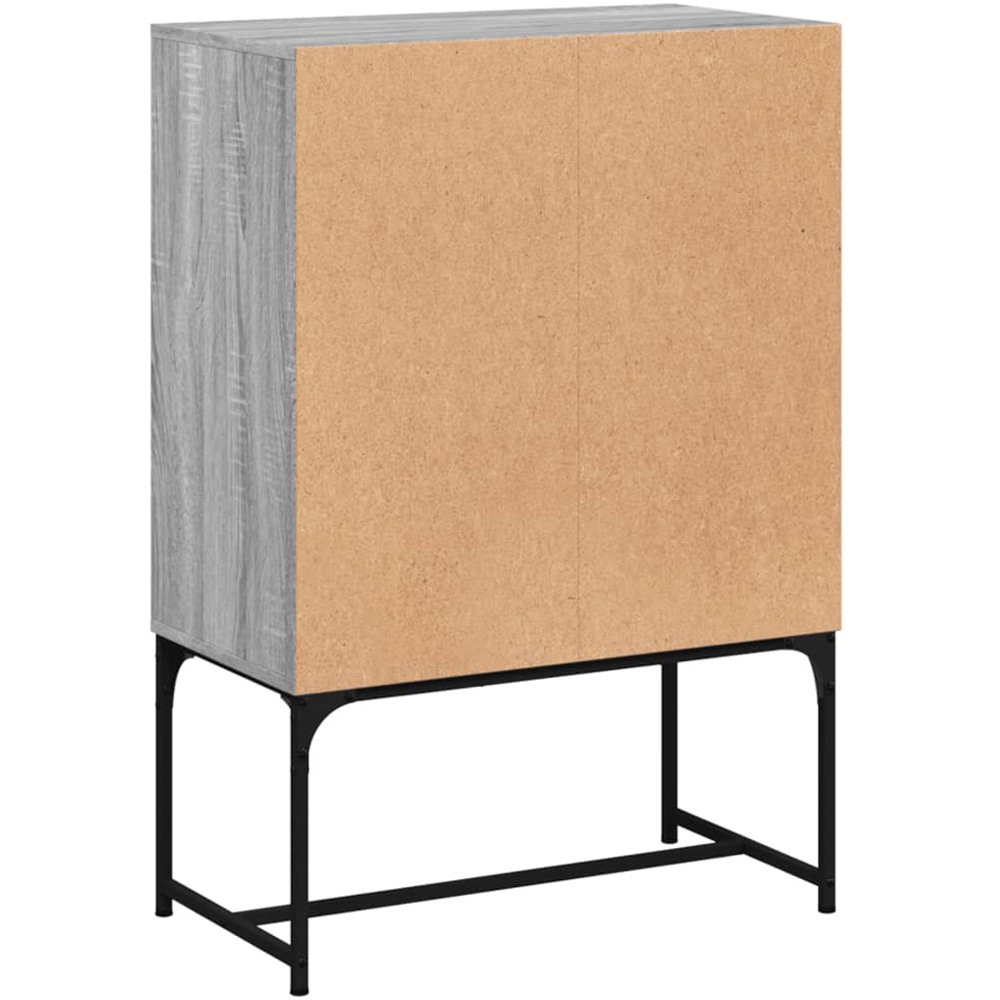 vidaXL 2 Door Grey Sonoma Oak Side Cabinet Image 7