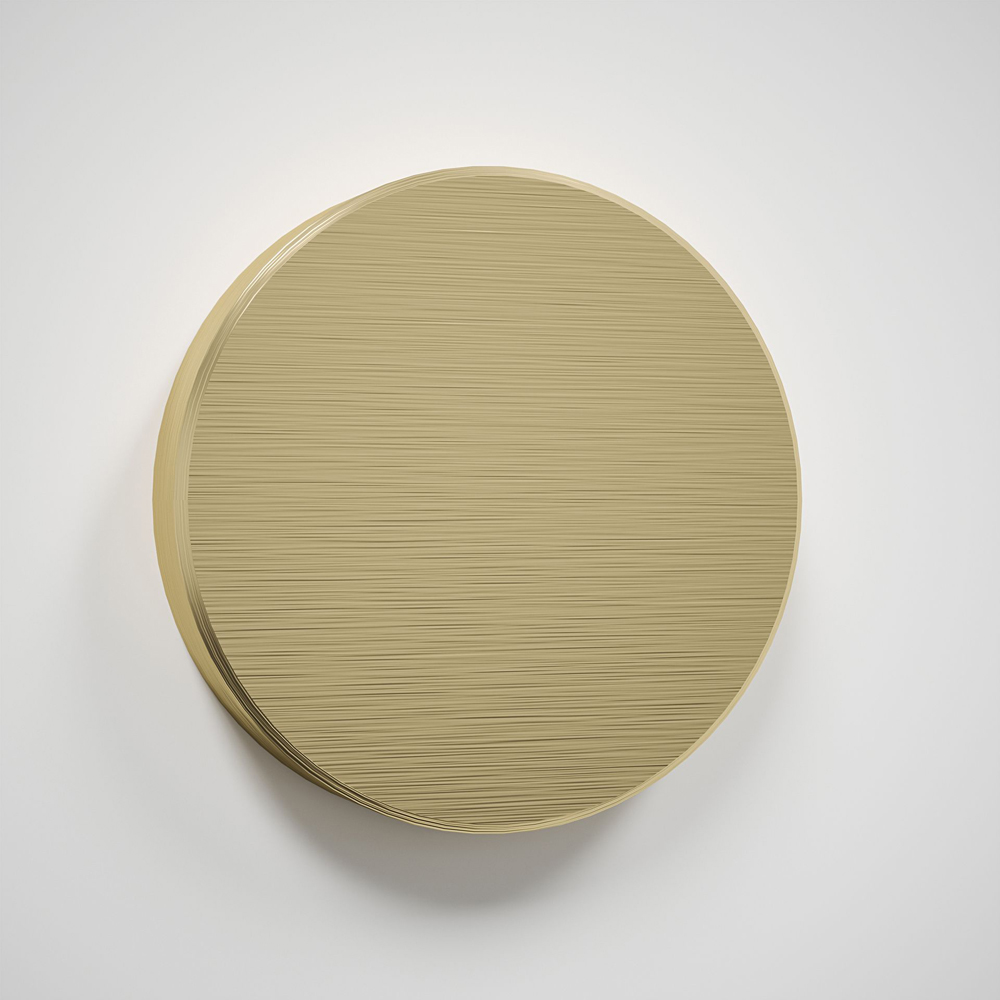 Clear Glass Kitchen Splashback with Brushed Brass Caps 600 x 750 x 4mm Image 2