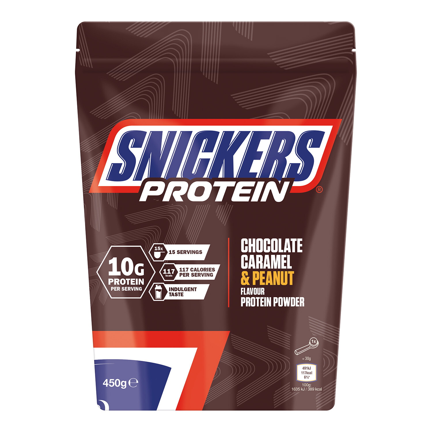 Snickers Protein Powder Pouch - Brown Image