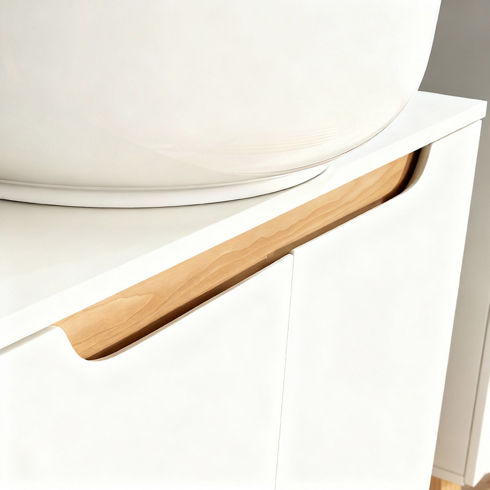 Home Source Florence 2 Door White Under Sink Cabinet Image 4