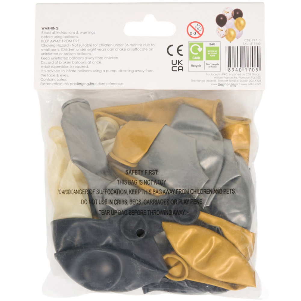 Pack of 25 Metallic Mix Balloons Image 5
