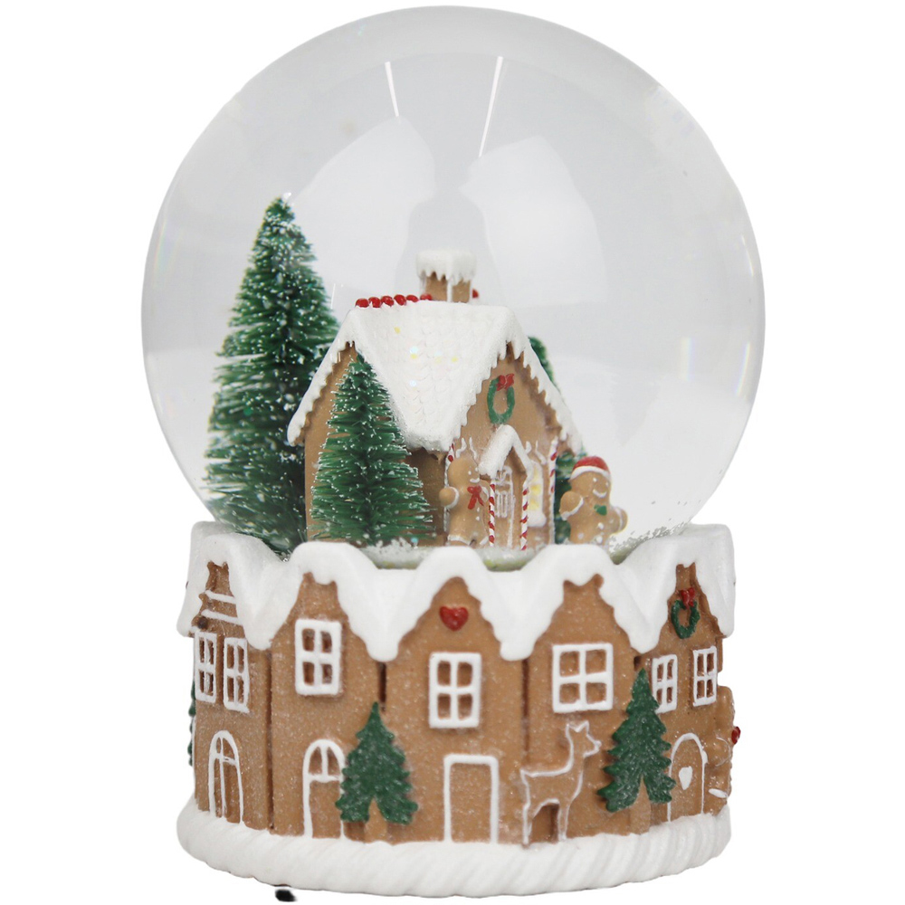 Musical Gingerbread House Snow Globe Image 2