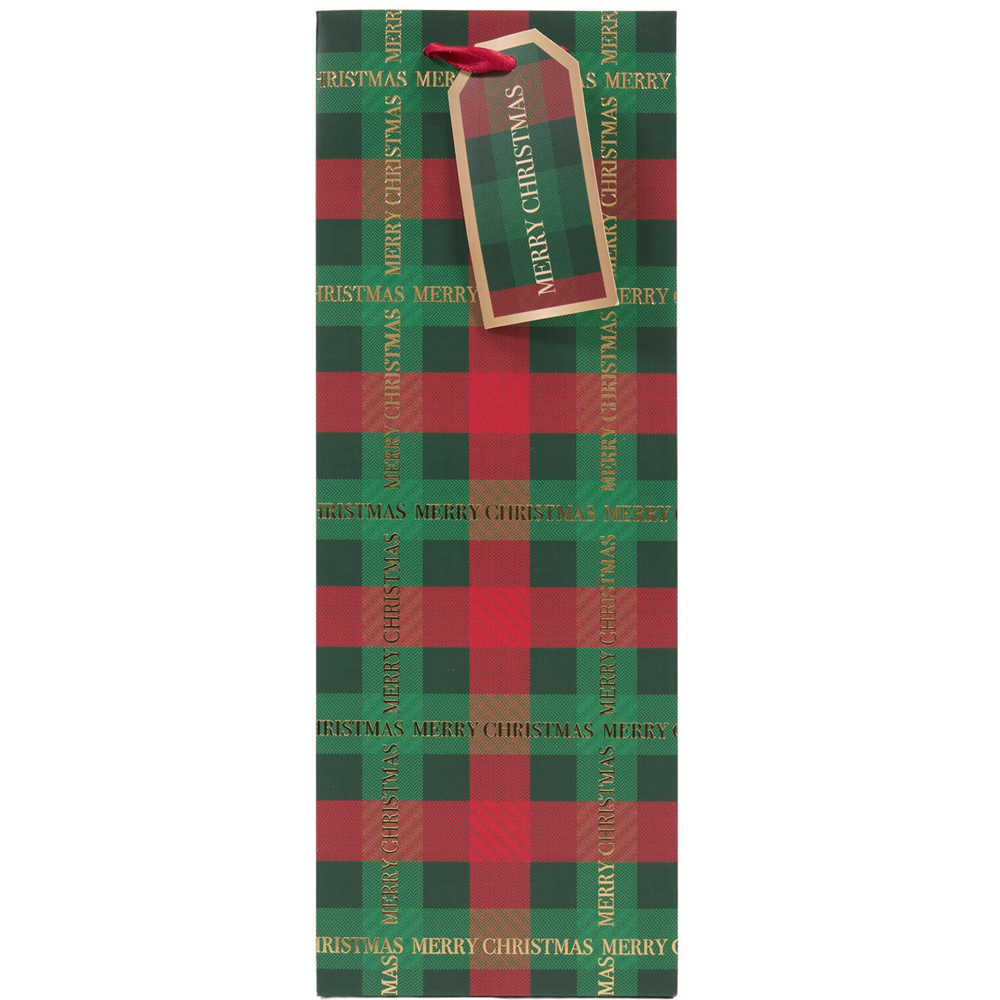 Tartan Bottle Gifting Bag Image 3