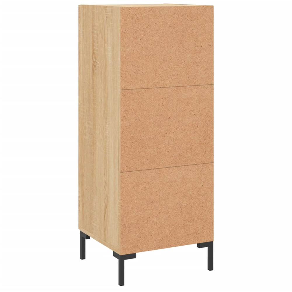 vidaXL Single Door Sonoma Oak Sideboard Image 8