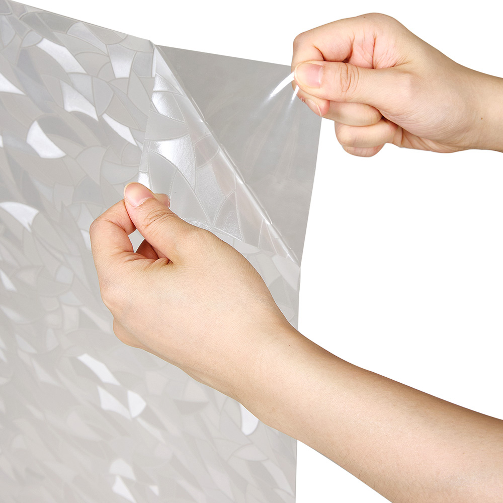 Living and Home Crescent 3D PVC Self Adhesive Privacy Glass Window Film 200 x 61cm Image 2