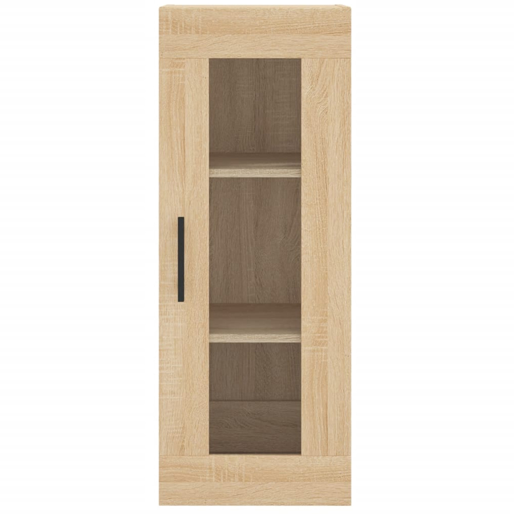vidaXL Single Glass Door Sonoma Oak Wall Mounted Cabinet Image 6