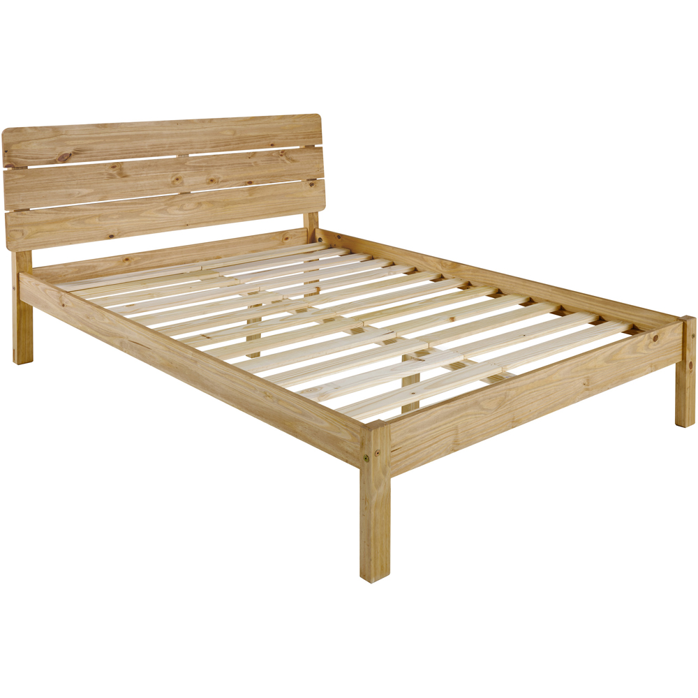 Seconique Ronan Waxed Pine Double Bed Image 3