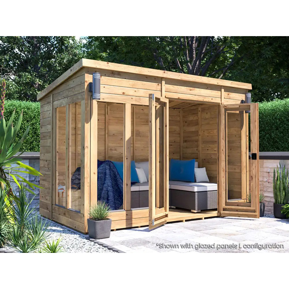 Dunster House RagePanda 10 x 6ft Modular Brown Superfelt Pent Summerhouse Image 3