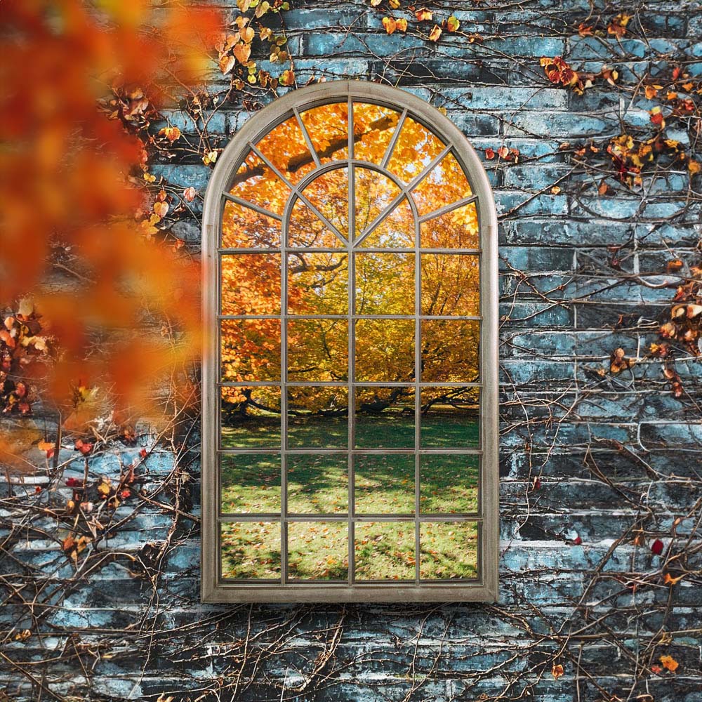 MirrorOutlet Somerley Country Arched Garden Mirror 129 x 76cm Image 3