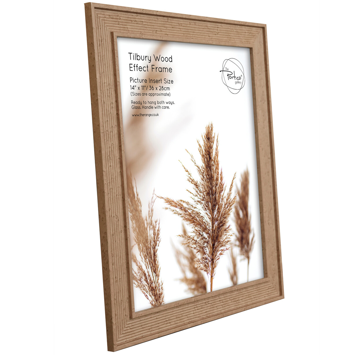 Tilbury Wood Effect Frame - Brown / 14x11in Image 2