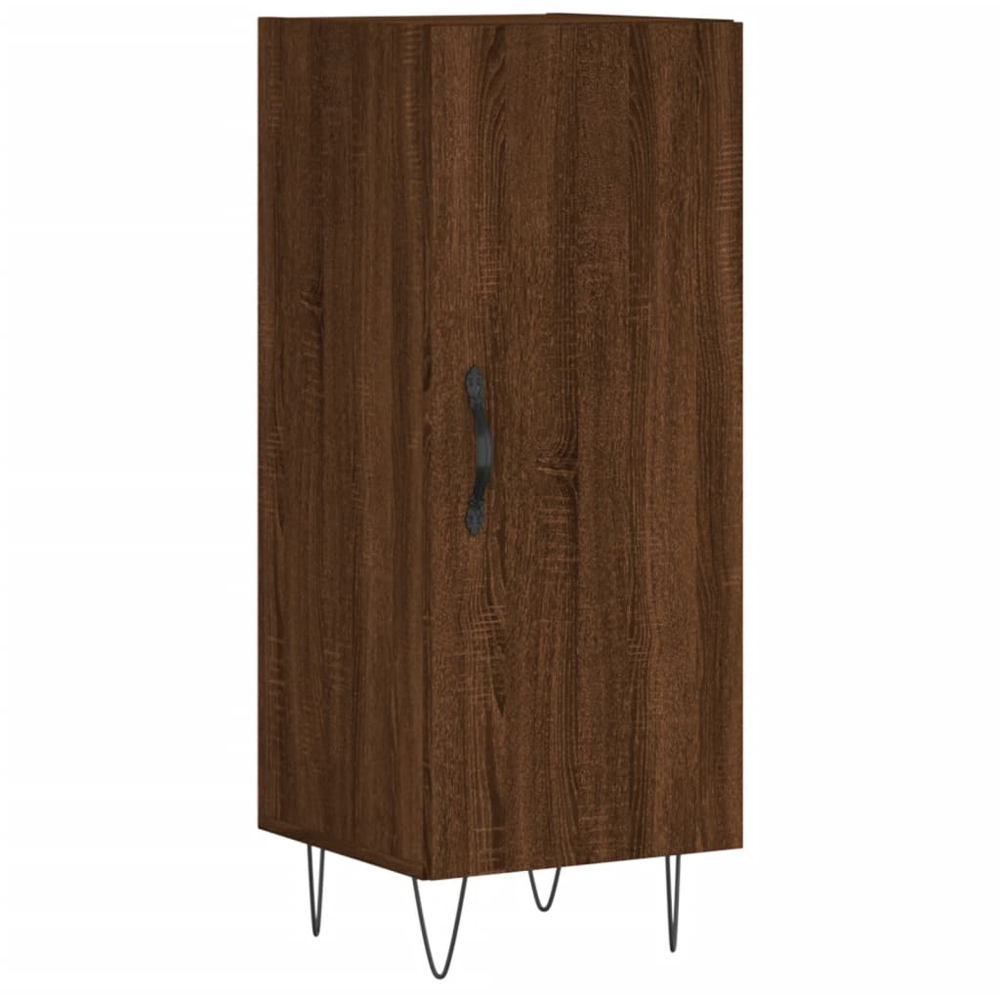 vidaXL Single Door Brown Oak Sideboard Image 2