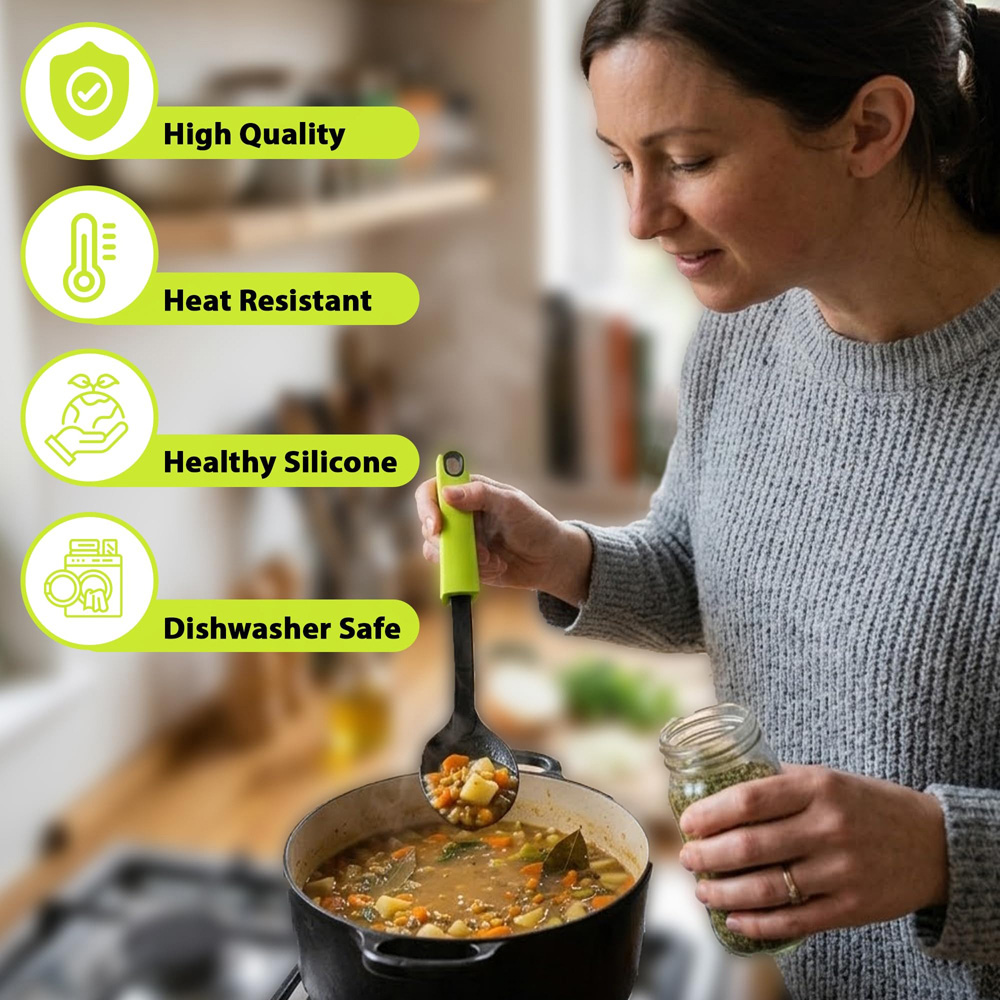 ATEK 7 Piece Non-Stick Kitchen Utensil Set with Stand Image 4
