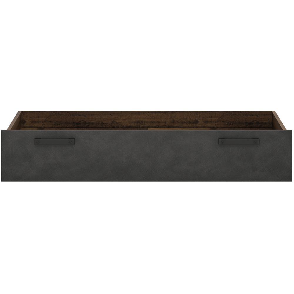 Florence Brooklyn Walnut and Dark Matera Grey Underbed Drawer Image 3