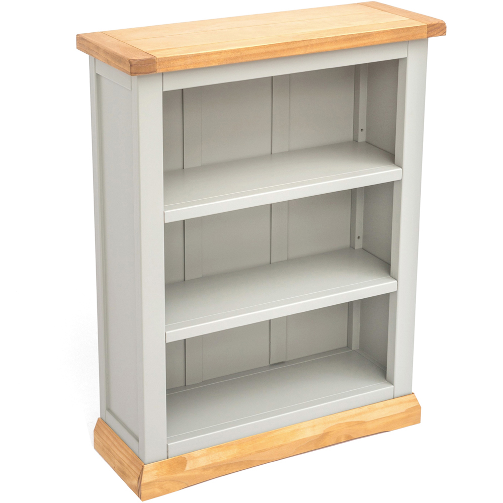 Bomporto 3 Shelf Light Grey Bookcase Image 4