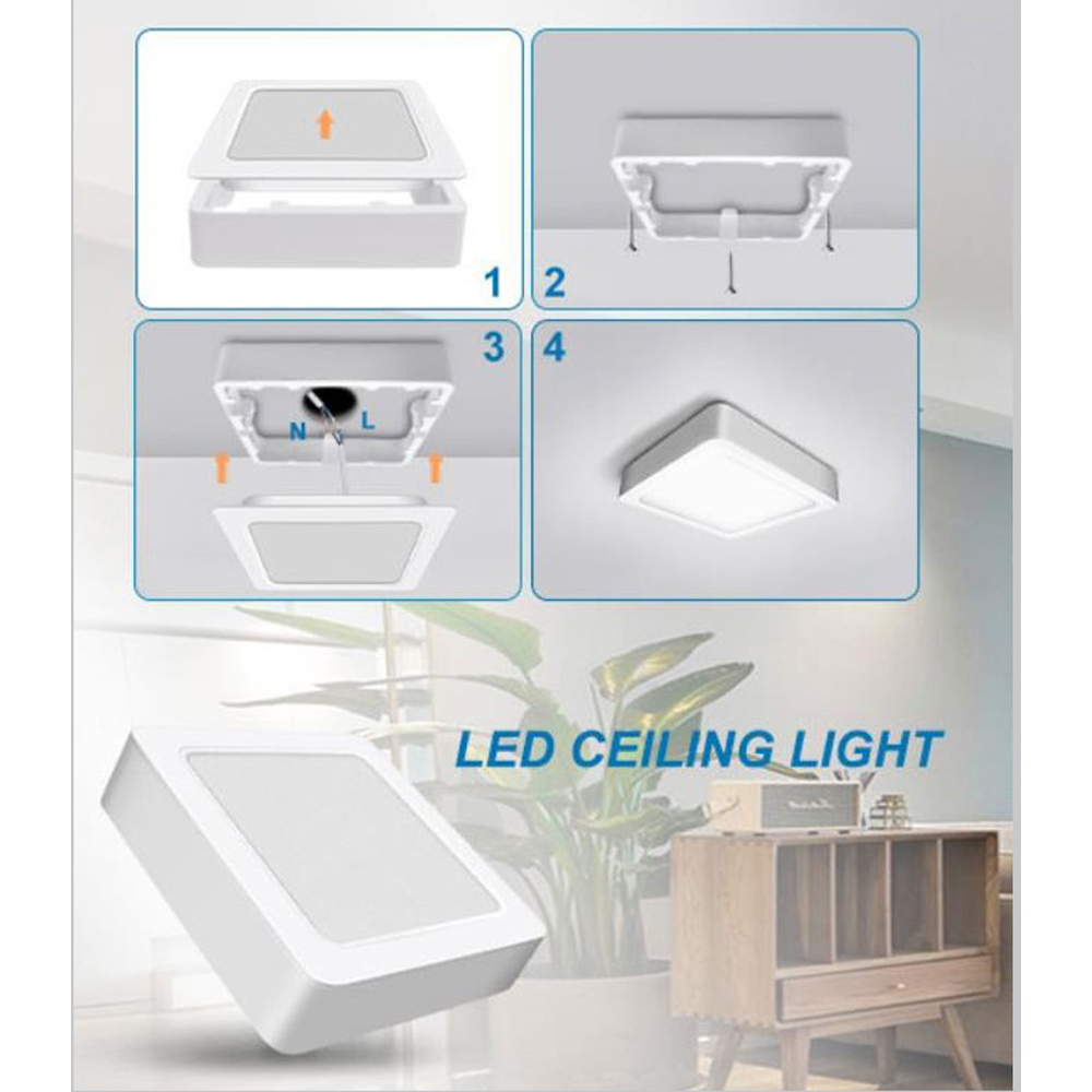 ExtraStar 24W LED Square Integrated Ceiling Light Image 4