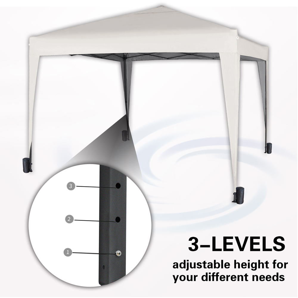White Pop Up Outdoor Gazebo 2 x 2m Image 8