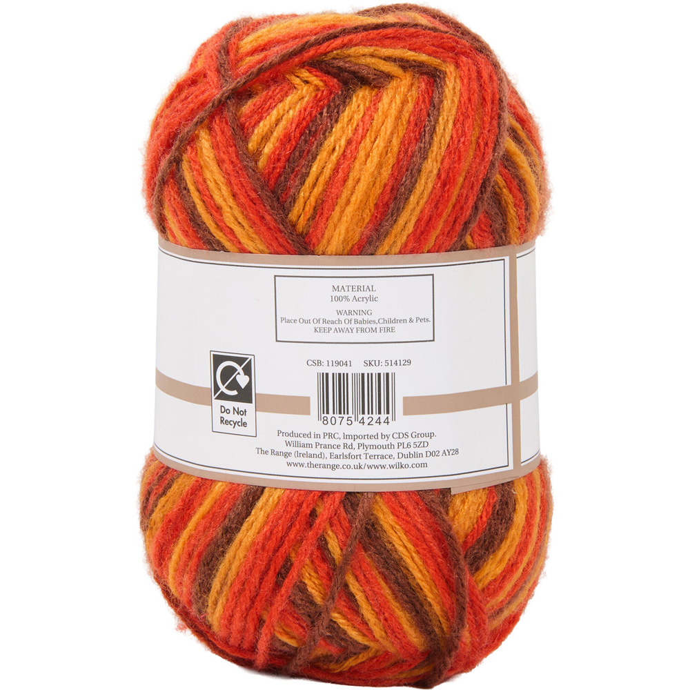 Rustic Embers Ombre Knitting Yarn Image 2