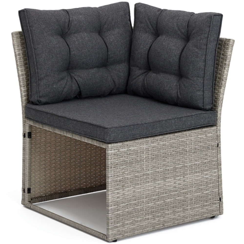 Home Detail Madeira 6 Seater Grey Rattan Sofa Dining Set with Cover Image 5