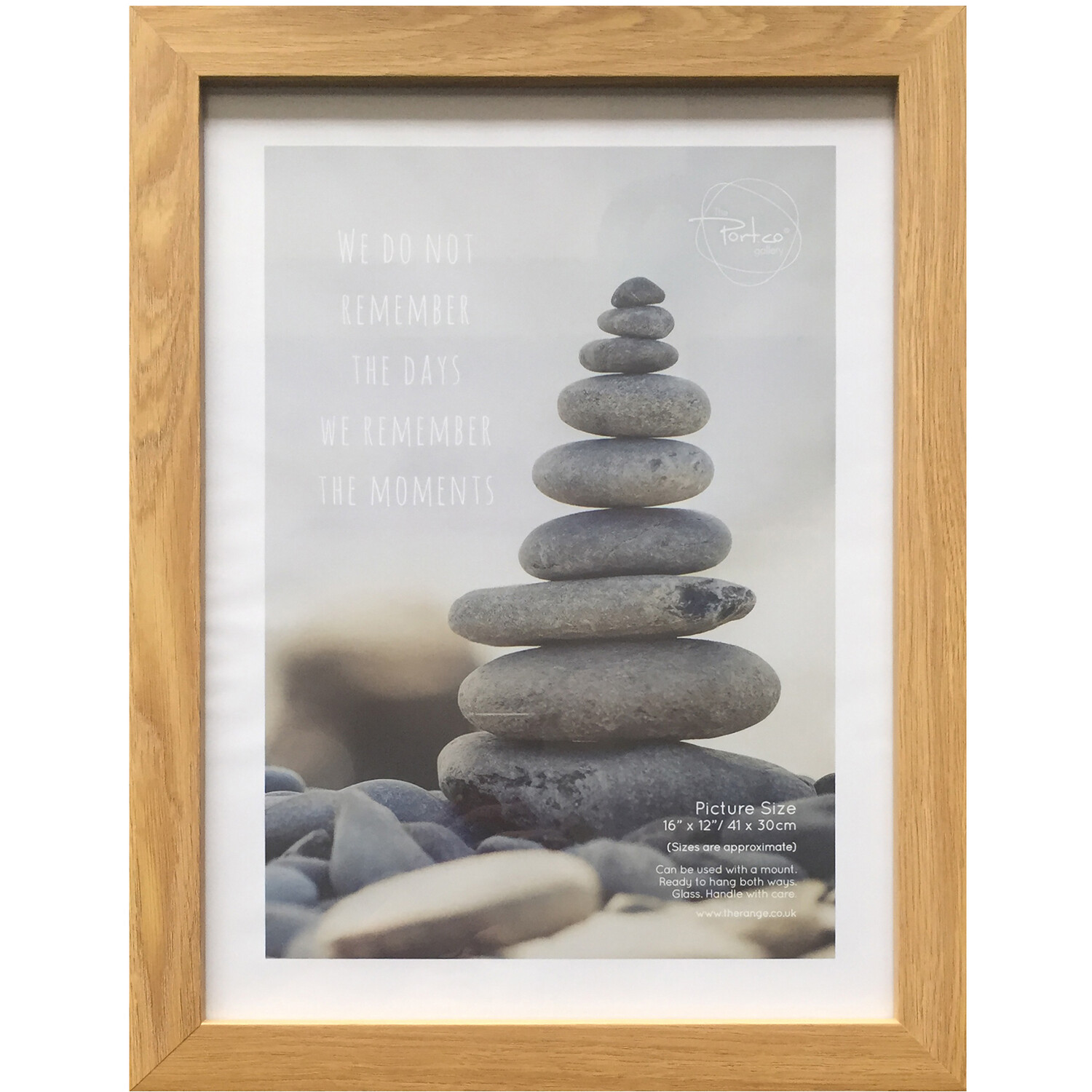 The Port Co Gallery Wood Effect Somerset Photo Frame 10 x 8 inch Image