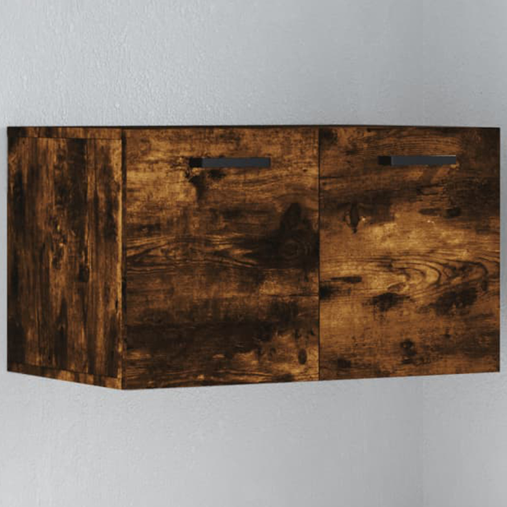 vidaXL 2 Door Brown Oak Wall Cabinet Image
