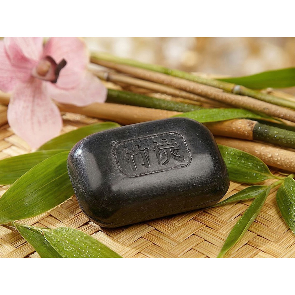 Avilo Japanese Takesumi Bamboo Charcoal Soap 3 Pack Image 4