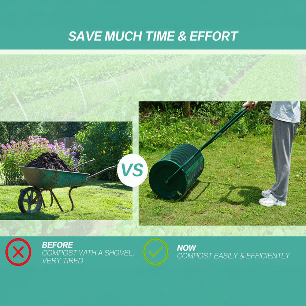 Gr8 Garden Compost and Peat Moss Spreader 76L Image 5