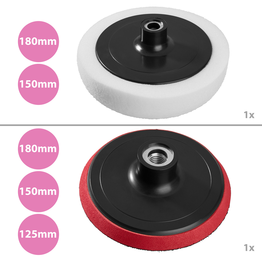 tectake 29 Piece Buffer Pad Set Image 4
