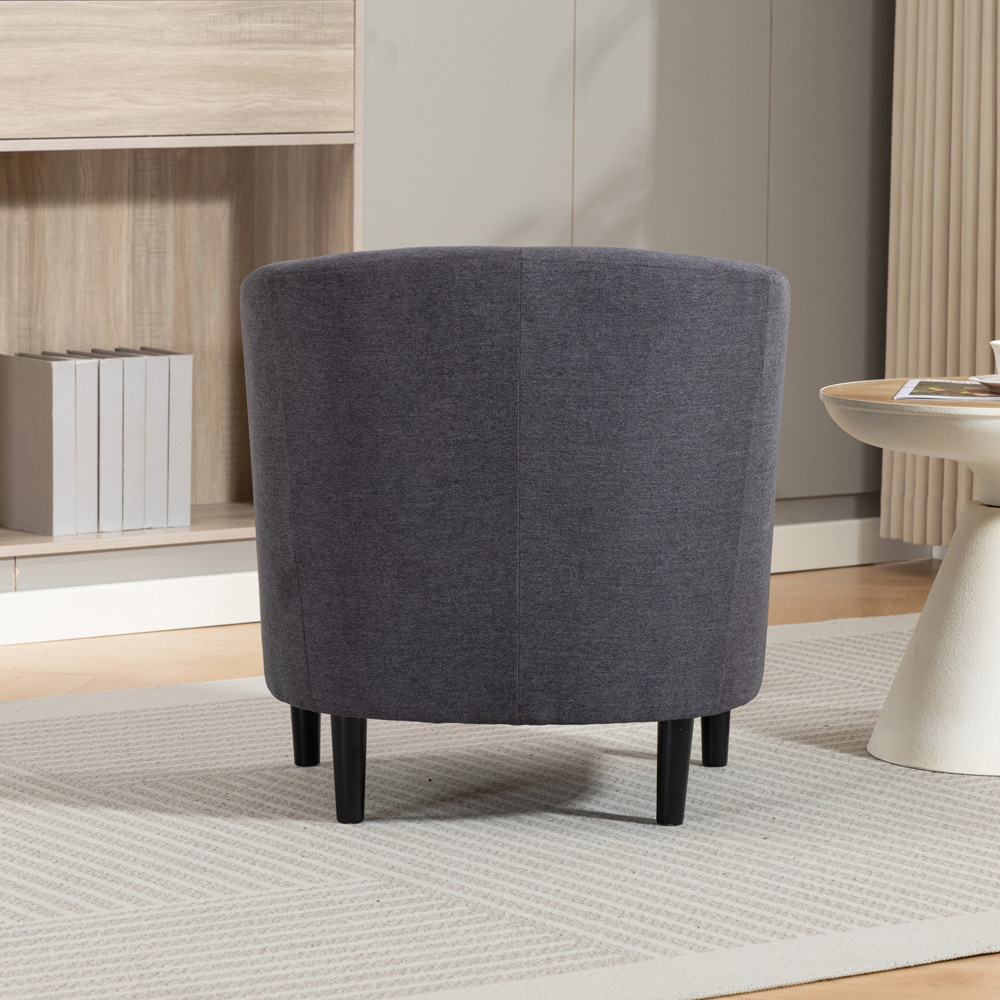 Artemis Home Beulah Charcoal Grey Fabric Accent Chair Image 6