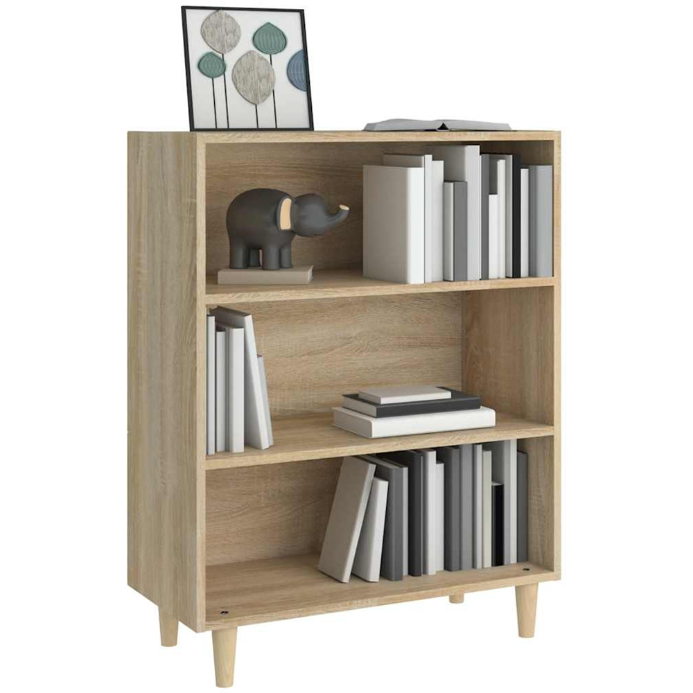 vidaXL 3 Shelf Sonoma Oak Sideboard Image 6