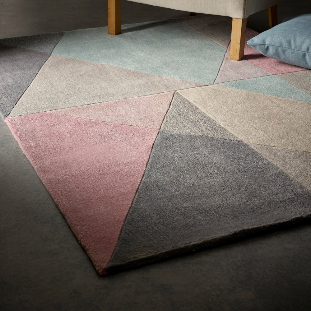 Origins Trio Geometric Multi Pastel Rug 120 x 170cm Image 3
