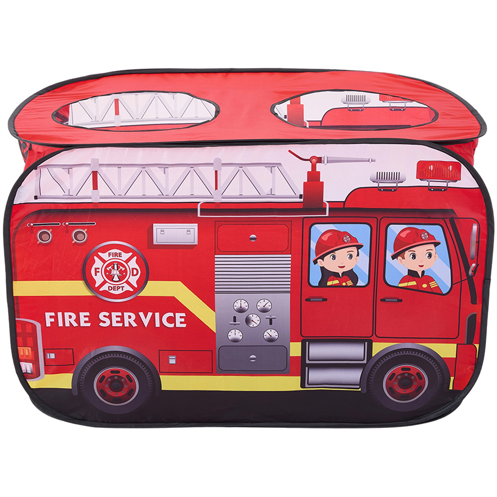 H&O Direct Kids Fire Truck Play Tent with Light Sound Image 4
