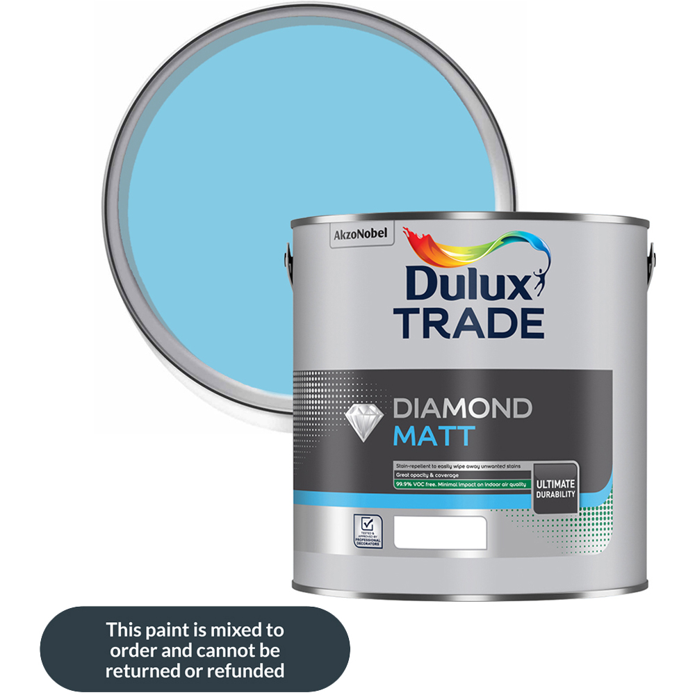 Dulux Trade Delft China Walls and Ceilings Diamond Matt Paint 2.5L Image 1