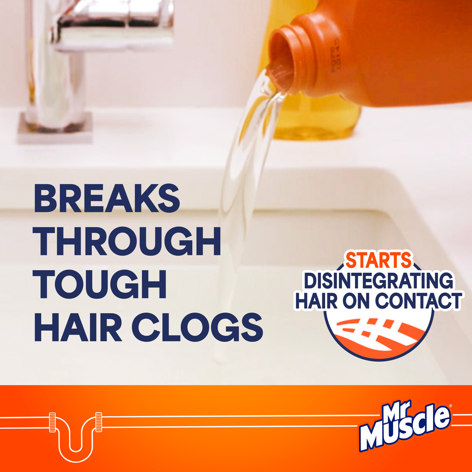 Mr Muscle Bathroom Gel Unblocker Image 5